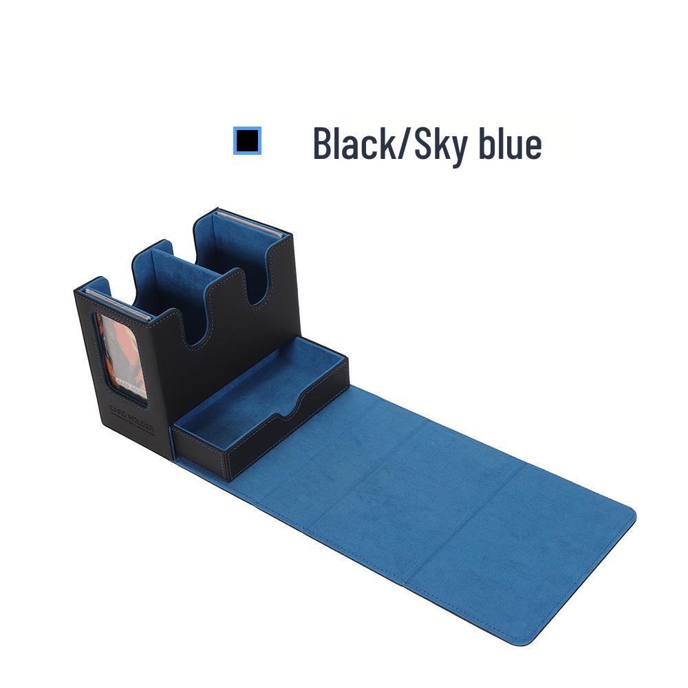 Double Window Double Deck Card Storage Box with 260+ Dice Drawer for Yu-Gi-Oh & Commander Decks