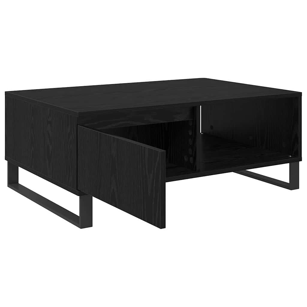 Coffee Table Black Oak Effect 90 x 60 x 35 cm Engineered Wood