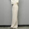 Temperament: Women's High-End Ribbed Knit Midi Pencil Skirt
