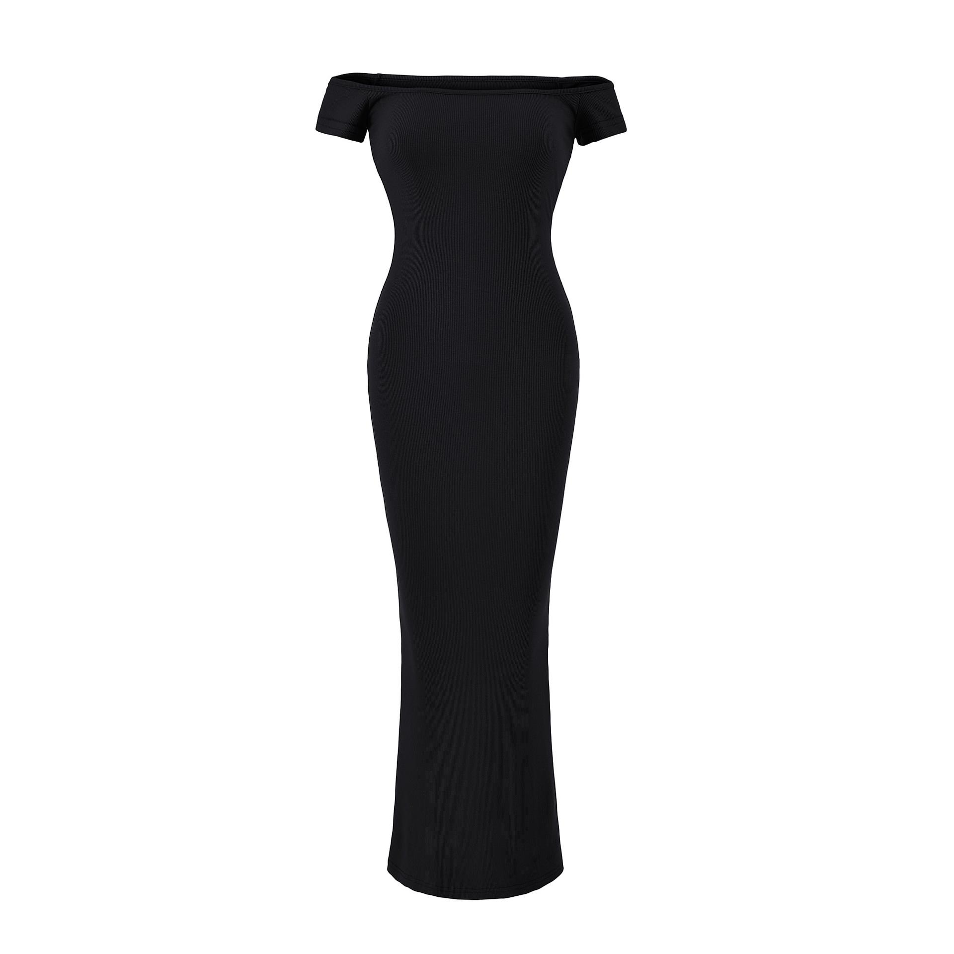 

2026 Summer Sexy One-Shoulder Bodycon Dress: Hip-Hugging, Waist-Cinched, Solid Color Long Dress for Women Small