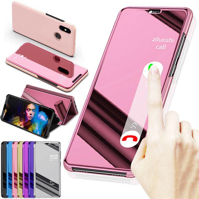 For Huawei P30 Lite P30 Pro Case Clear View Mirror Phone Case For Huawei Mate 30 Pro Lite Flip Magnetic Leather Stand Back Cover