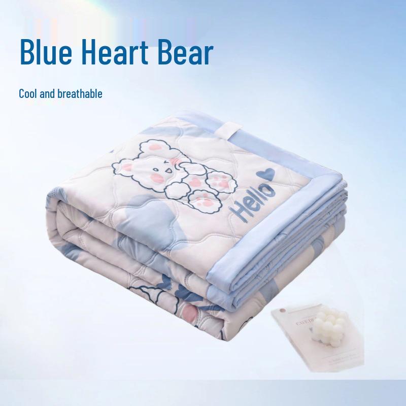 

Машинная стирка Мультяшное детское летнее одеяло для кондиционера - Стиранный хлопок Односпальное одеяло для общежития 110x150cm【Children s Quilt - Dual Purpose】