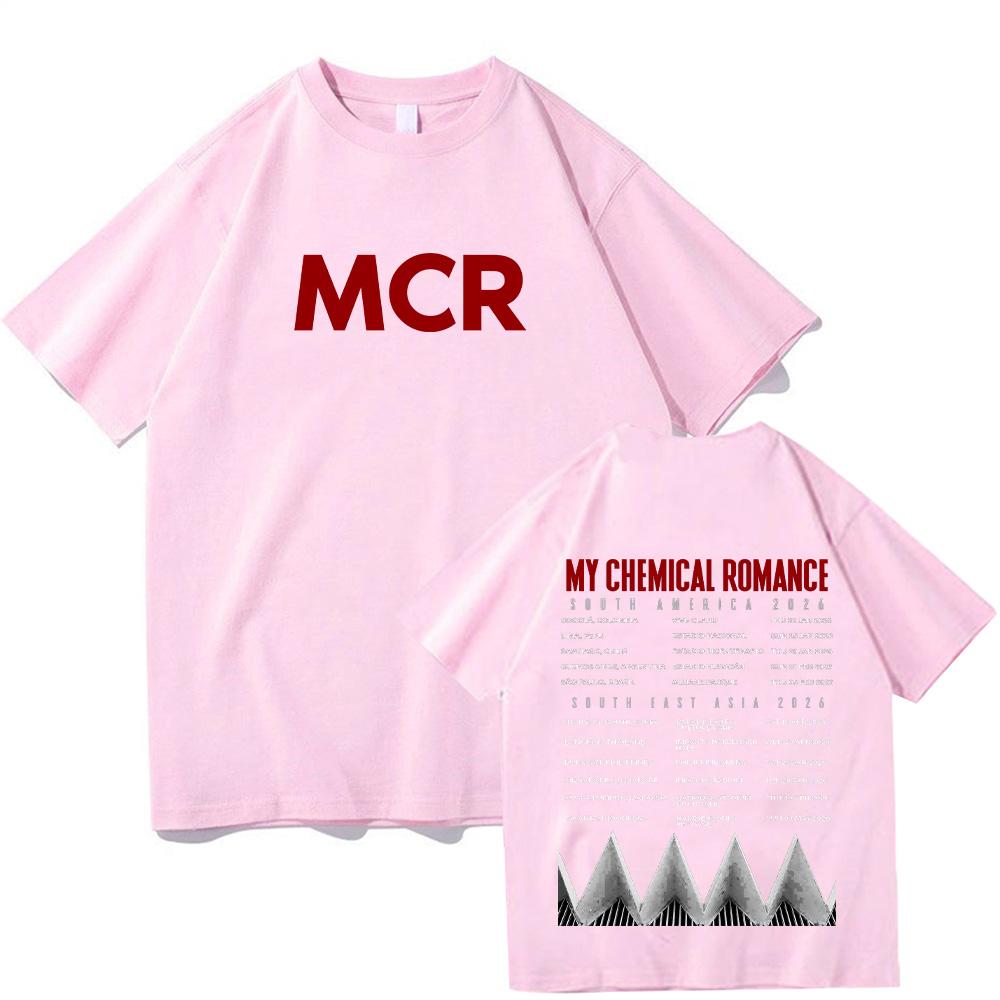 My Chemical Romance Tour 2026 Grafická trička Móda Harajuku Dámská Pánská Topy Léto Vysoce kvalitní Bavlna Krátký rukáv Y2K Trička