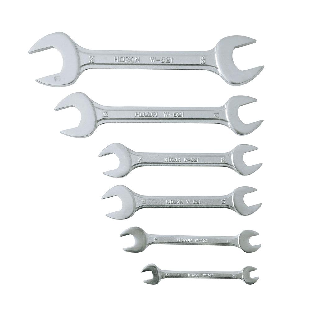 HOZAN 6-piece Wrench Set 5.5 X 78 X 1011 X 1312 X 1417 X 1922 X 24 W-521