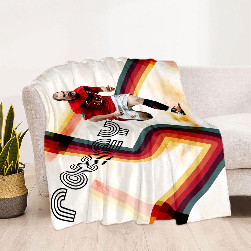 Football Player Celebration Blanket Ultra-Soft Great for Office Chair Couch Chair for All Occasions Stylish Decor Best Holiday Gift for Friends Family