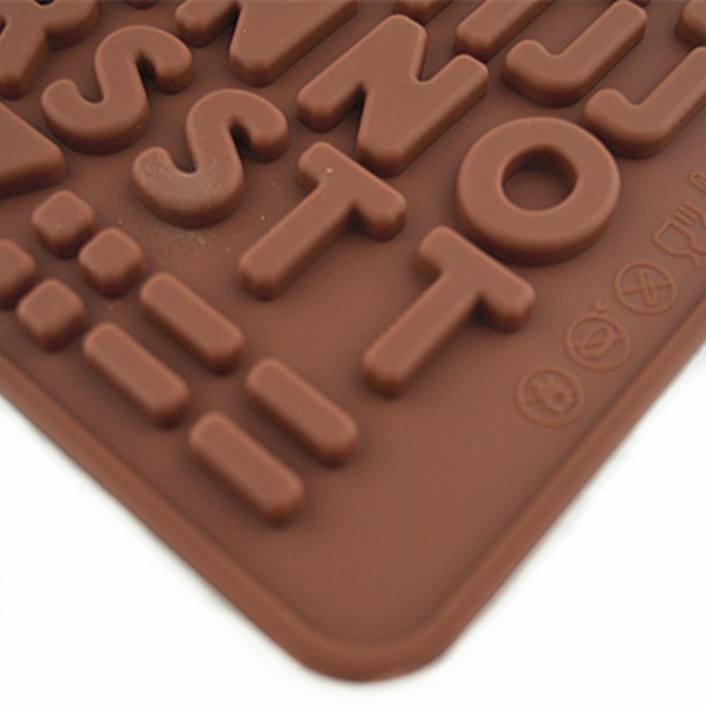 Baking Chocolate Mold 26 Alphanumeric Chocolate Silicone Mold Fondant Tool Mold