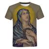 Virgin Mary Graphic T-shirt Women Men Clothing 3D Print Short Sleeve Tees Top Personality Harajuku Streetwear Oversized T Shirt
