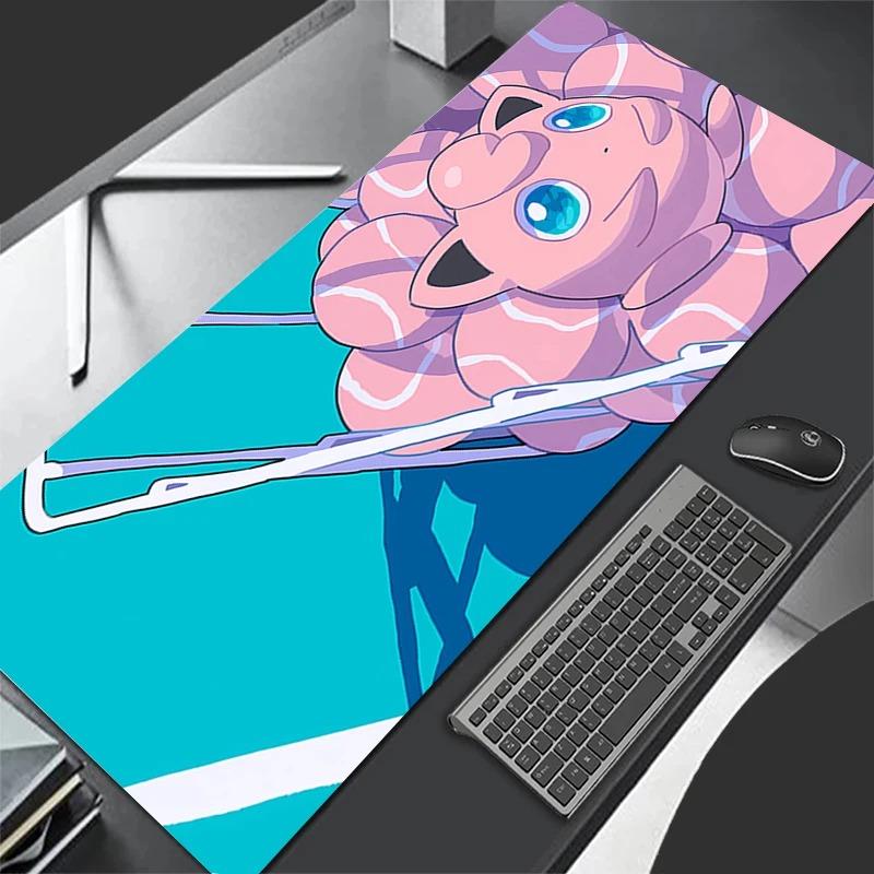 PPokemon Jigglypuff XXL Anime Gaming Mouse Pad Large Desk Mat Keyboard Pad for PC Laptop Gamer Gaming Accessories