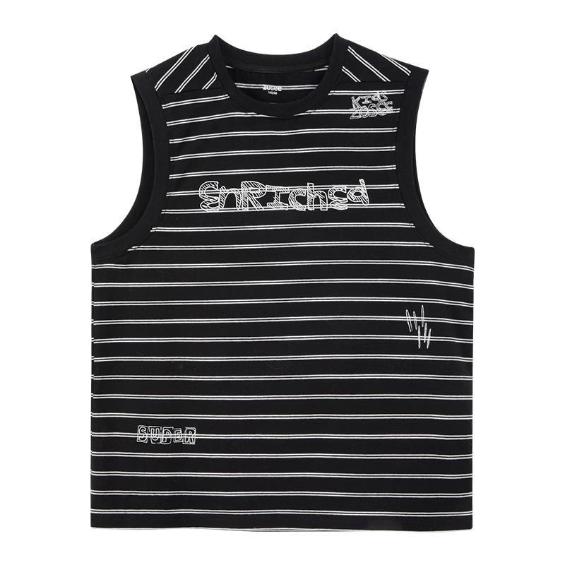Zuo Xi Boys Fashion Striped Cotton Blend Vest 170