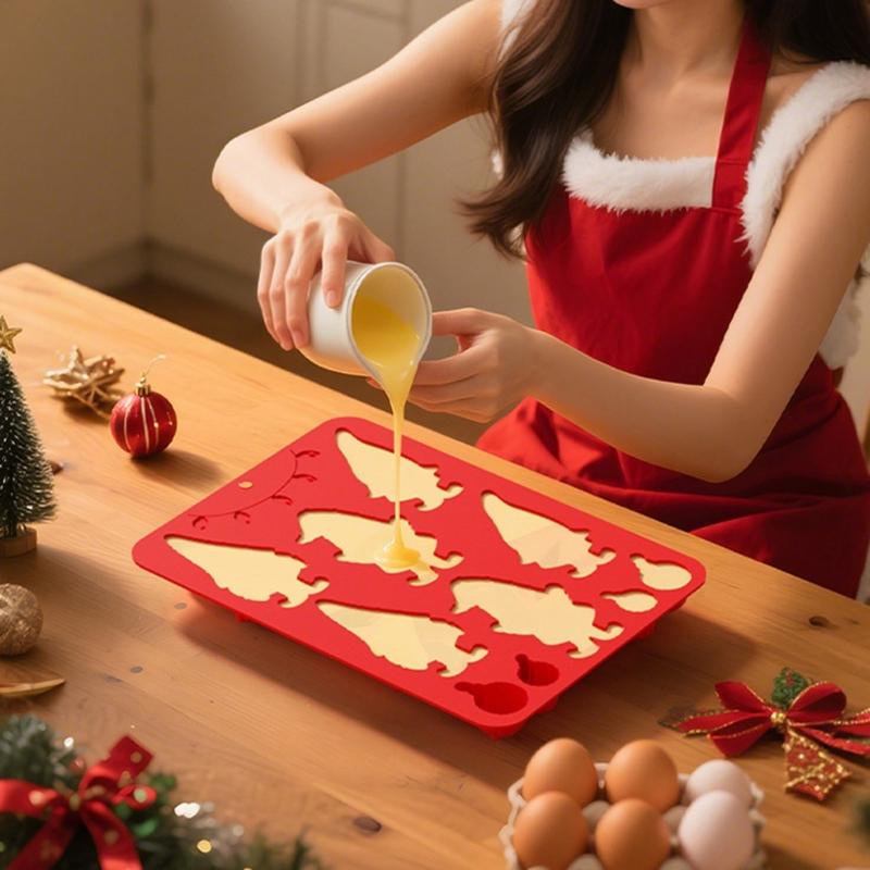 Silicone Baking Molds Nontoxic Materials For Cakes Chocolate Mousses Ice Creams With Easy Cleaning Design And Durable Structure