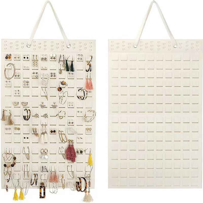 Felt Jewelry Hanging Organizer Bag – Wall-Mounted Earring, Necklace, and Ring Storage
