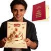 Folding Pop-Up Greeting Card Four-Layer Cake Invitation Card 3D Happy Birthday Card  Baby Shower