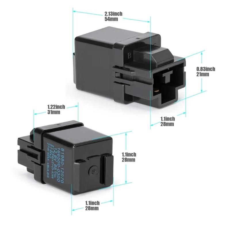Elektronische Blinkrelais 81980-12070 166500-0300 Mit Hoher Sichtbarkeit Und Blinkfrequenzanpassung