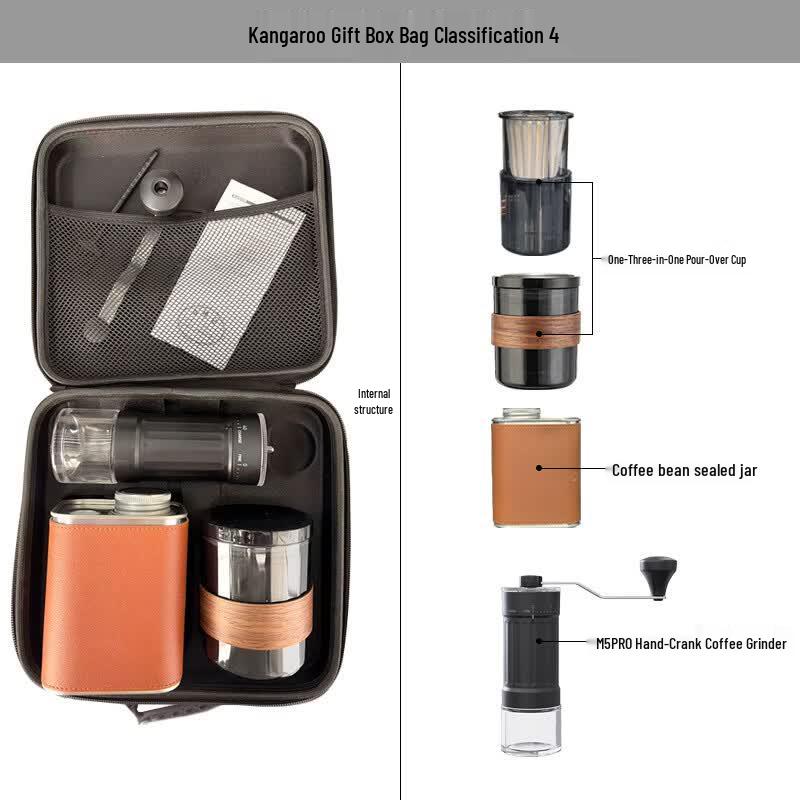 Jiaqi Hand Pour Coffee Maker Set with Grinder