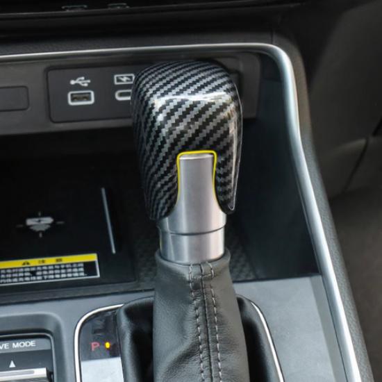Carbon Fiber Look Gear Shift Knob Cover Trim 1pcs For Honda CRV CR-V -2025