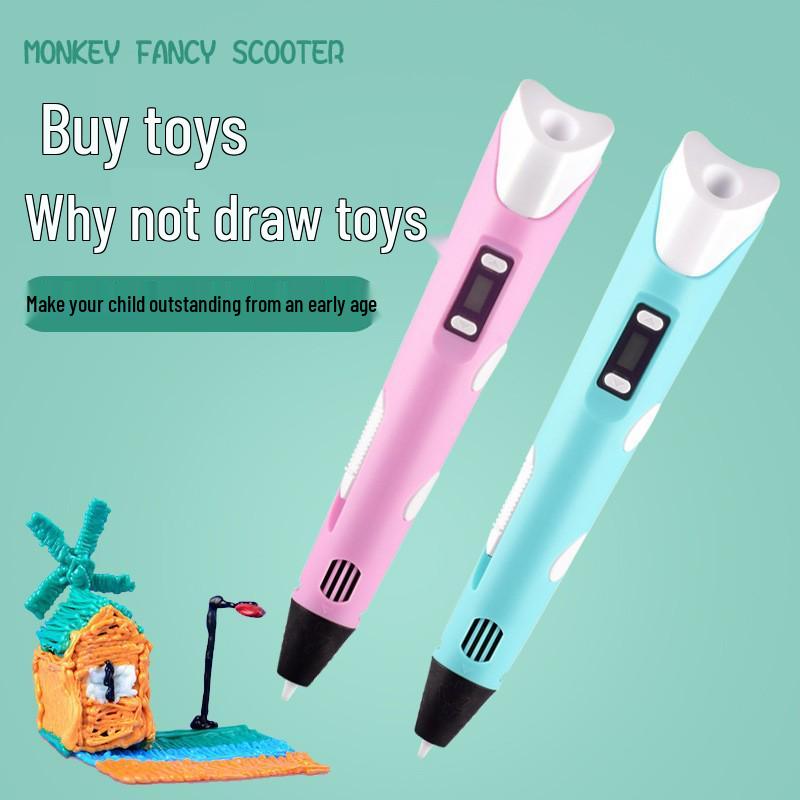 Second Generation 3D Printing Pen for Children - DIY Stereo Graffiti and Drawing Educational Toy