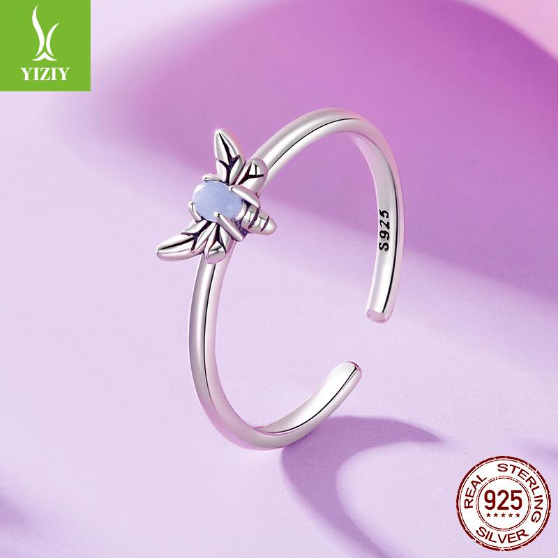 Luminous Bee Ring, Luminous Stone Niche High-End Light Luxury Ins Style Personalized Jewelry