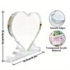 I Love You Mom' Acrylic Heart-Shaped Keepsake Box with Elegant Rose Design - Perfect Mother'S Day, Birthday, Christmas, Valentine'S Day Gift for Moms