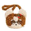 Cute Animal Plush Crossbody Bag With Polyester Fleece For Daily Use And Travel