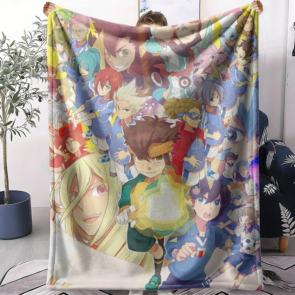I-Inazuma E-Eleven Аниме Плед Мягкий Фланелевый Плед Легкий Охлаждающий Летний Плед для Дневного Сна на Диван Кровать Диван Путешествия