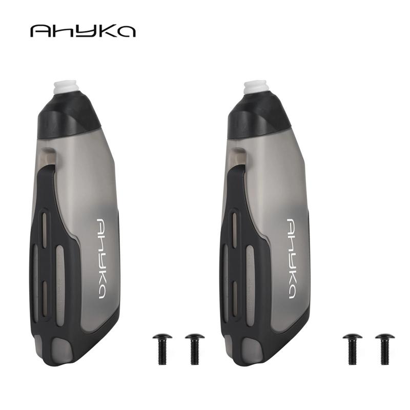 AhyKa Bicycle 600ml Aerodynamic Water Bottle Bracket Set Or Single Water Bottle MTB Road Bike Frame Down Tube Water Kettles 6