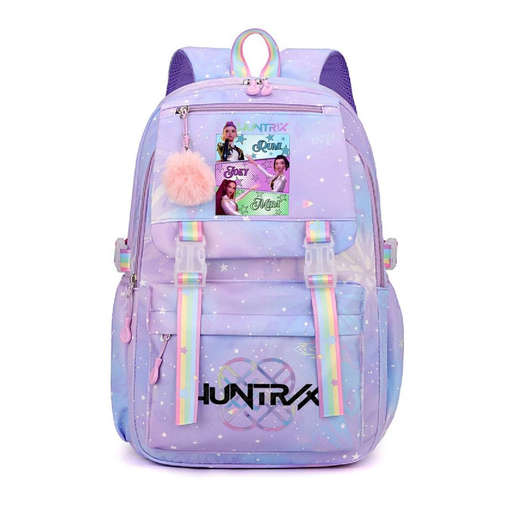 Animation Cartoon Peripheral Printing Korean Version Trend Burden Reduction Backpack Large Capacity Student Leisure Bag