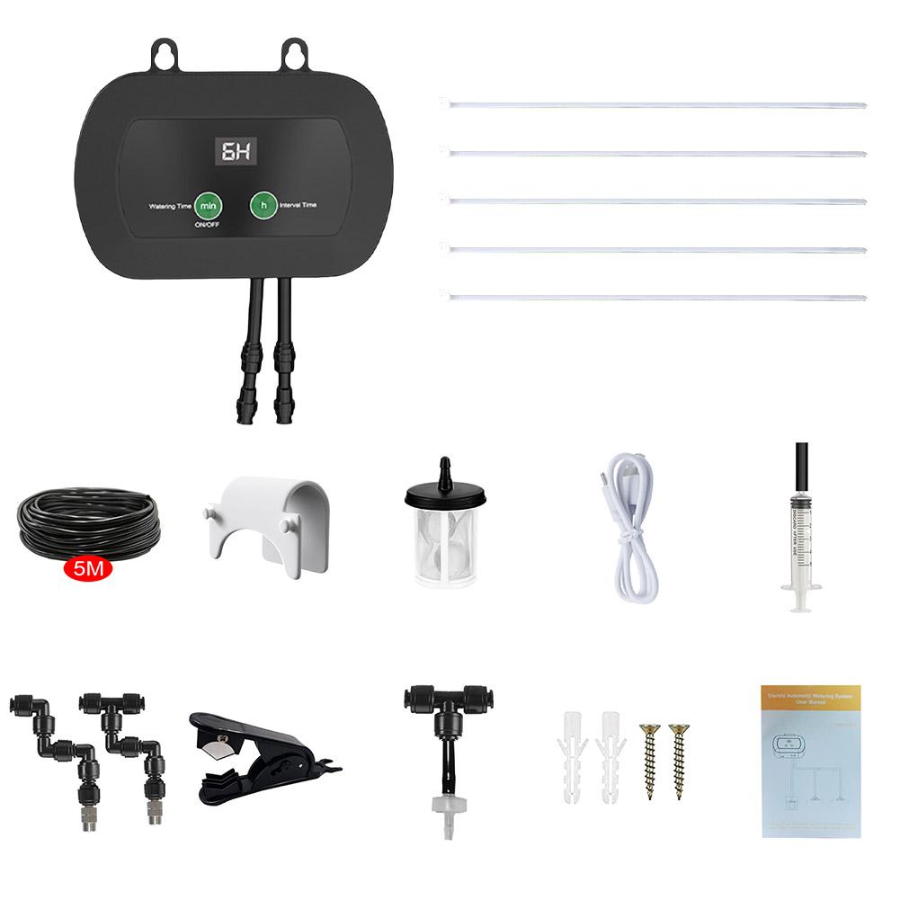 

Smart Misting System Automatic Timer with 360°Adjustable Nozzles Touch Screen for Terrariums Amphibian Lizard Snake Frog Plants