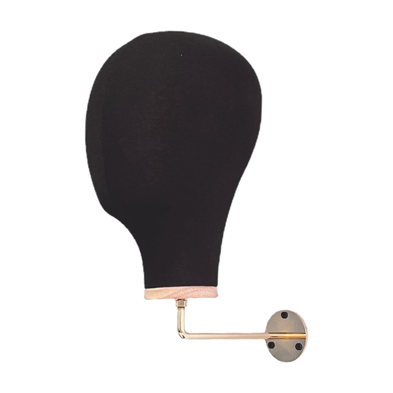 

Manikin Head Wig Hat Display Stand Display Hair Hats Hairpieces Sturdy Hat Holder Display for Home Salon And Travel Beginner чёрный