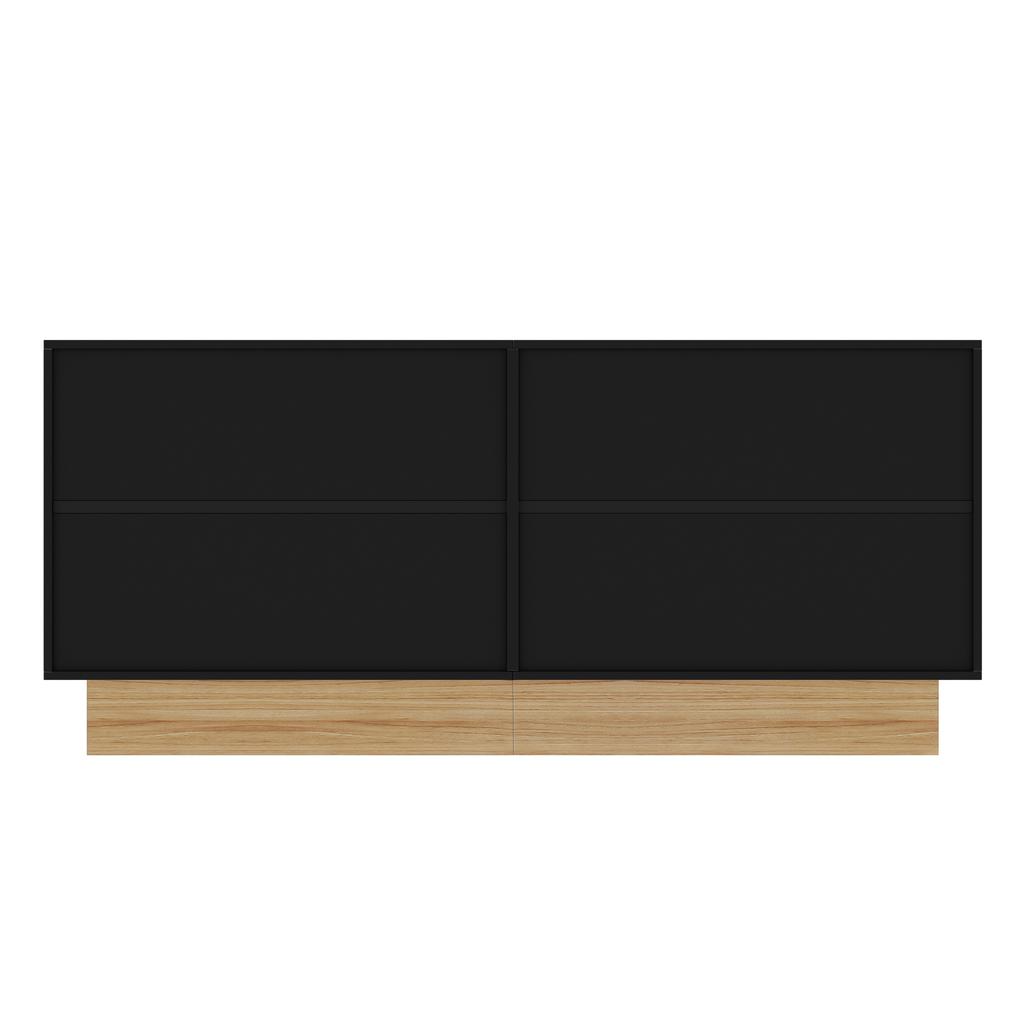 Modern sideboard cabinet with 4 doors, large storage space and clear U-shape structure, for living room & dining area, 160×75×38 c