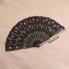 Folding Hand Fan Chinese Style Peacock Fans Sequin Decorative Dancing Fan Hand Fans for Women Home Wedding Fans Decoration