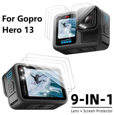 For GoPro 13 9H Hardness Glass Screen + Lens Protector Clear Ultra-HD Tempered Glass Anti-scratch Film for Gopro 13 Accessories