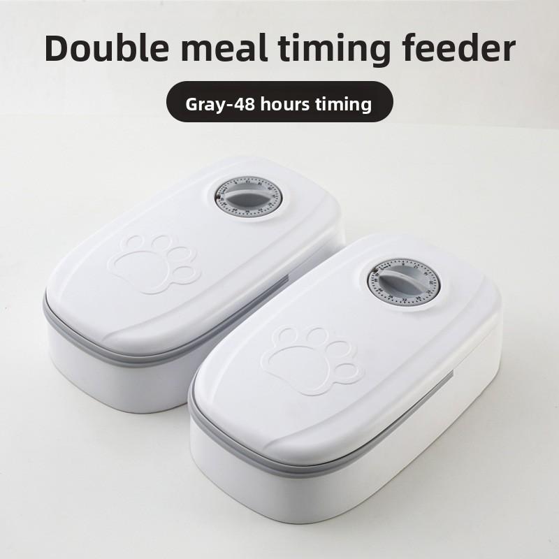 Dog Feeder Cat Automatic Feeding Water Bowl with Timer Pet Food Storage Dispenser Container Pets Puppy Kitten Accessories