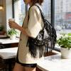 Borsa a sacco stile con nappe e borchie per l'uso quotidiano