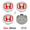 58/69mm Car Wheel Hub Center Caps 4PCS ABS Wheel Rim H Logo Cover for Honda  Civic Accord CR-V Fit Auto Exterior Accessories ajk256