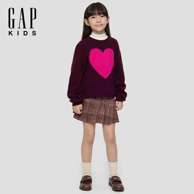 Girls' Soft Loose Round Neck Knit Sweater