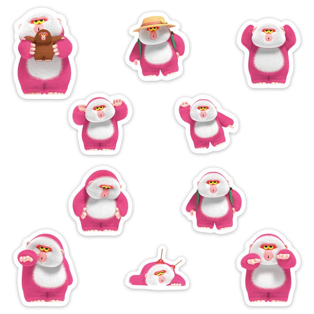 500 Sheets Cartoon AIYE Hello HOHO Sticker Roll for DIY Journal, Envelope Sealing, and Decoration.