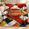 Arsenal F.C. blanket Flannel Blanket Soft Cozy Plush Throw for Sofa Bed Lightweight Home Decoration Outdoor camping