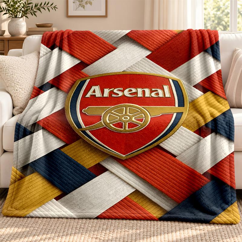 Arsenal F.C. blanket Flannel Blanket Soft Cozy Plush Throw for Sofa Bed Lightweight Home Decoration Outdoor camping