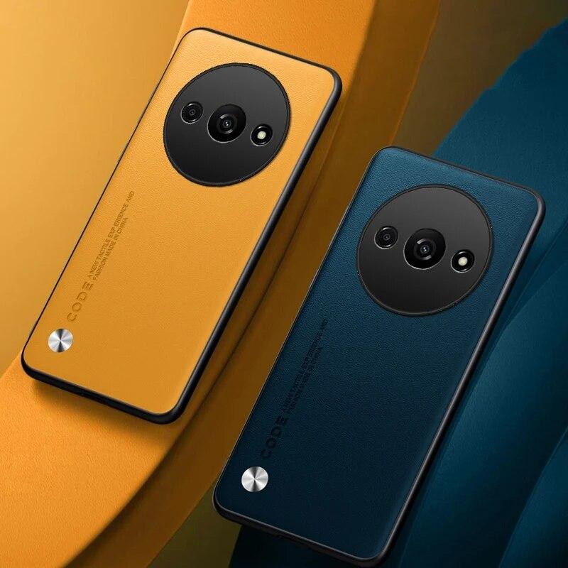 Lüks PU Deri Kılıf Xiaomi Redmi Için A3 Arka Kapak Mat Silikon Tam Koruma Telefon Kılıfı Redmi A1 A2 Artı 4G RedmiA3