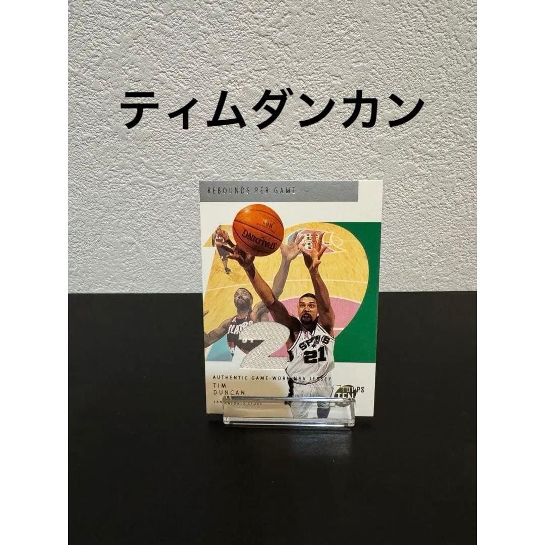 Used [Super Rare] Tim Duncan Topps Ten Jersey Card Limited to 1500 pieces