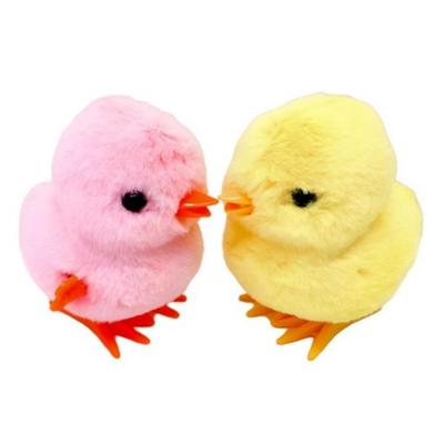Two Types of Yellow and Pink Chick Wind-up Dolls