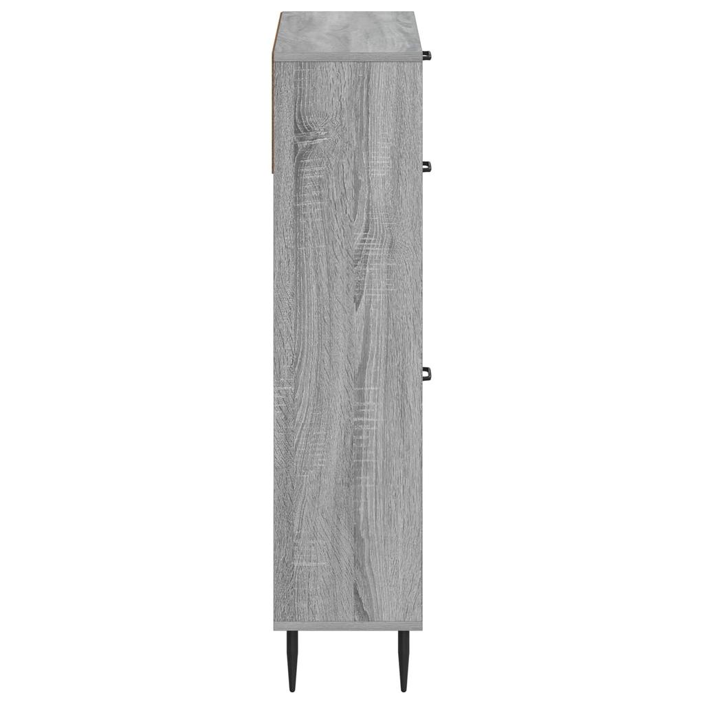 Shoe Cabinet HAARLEM 78 x 24 x 103 cm Engineered Wood Sonoma Grey