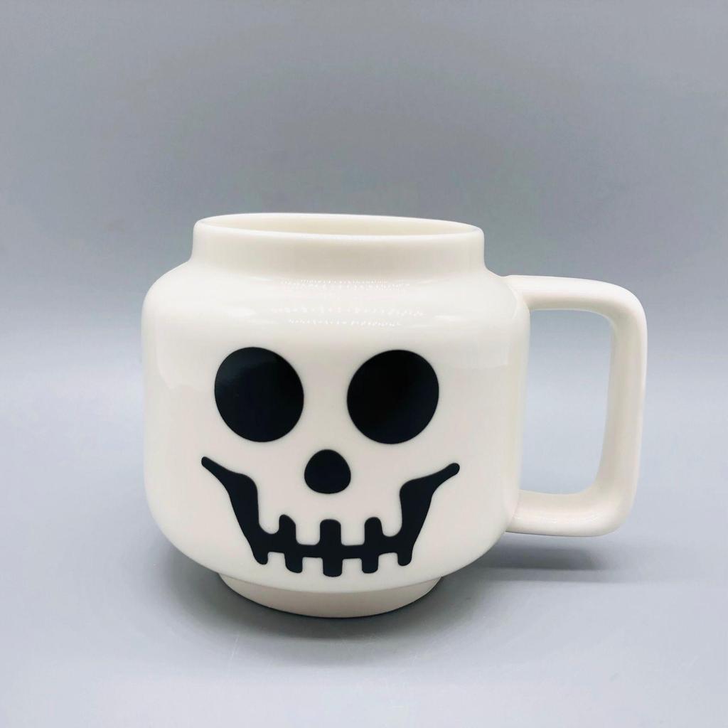Creative Personality Cute Expression Ceramic Mug | Little Figure Head with a Smiling Face | Unique Gift Cup for Drinking Water.