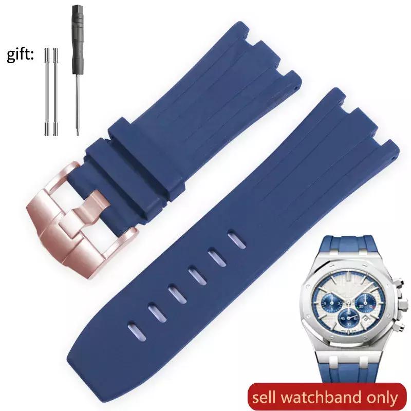 Watch Band Silicone Men's 28mm for AP Audemars and Piguet Royal Oak Offshore 15400 15703 26471 26474 15703 15706 Watch Strap