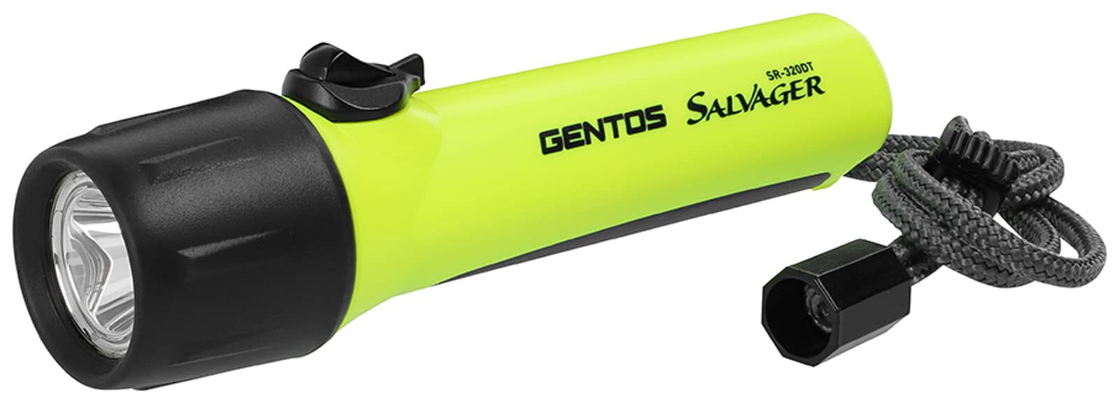 

GENTOS LED Flashlight 8 Hours of Operational 25m Uses 4 AA Salvager SR-320DT [300 Lumens, Light, Dustproof, Waterproof] Batteries,