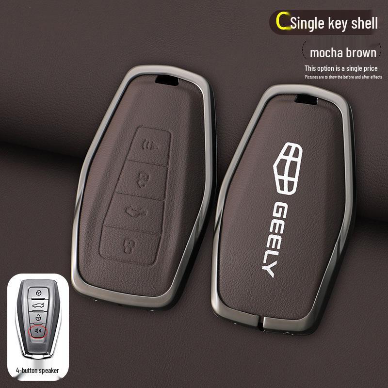

Premium Key Cover for Geely Models: Emgrand, Xingrui, Xingyue L, Binrui, Boyue, Binyue, and GS. OPP Bag