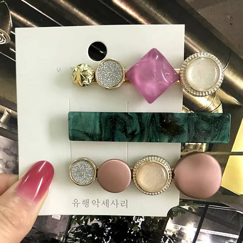 1Set Women Girls Elegant Pearls Hair Clips Sweet Headwear Hair Ornament Hairpins Barrettes Hairgrip Hair Accessories