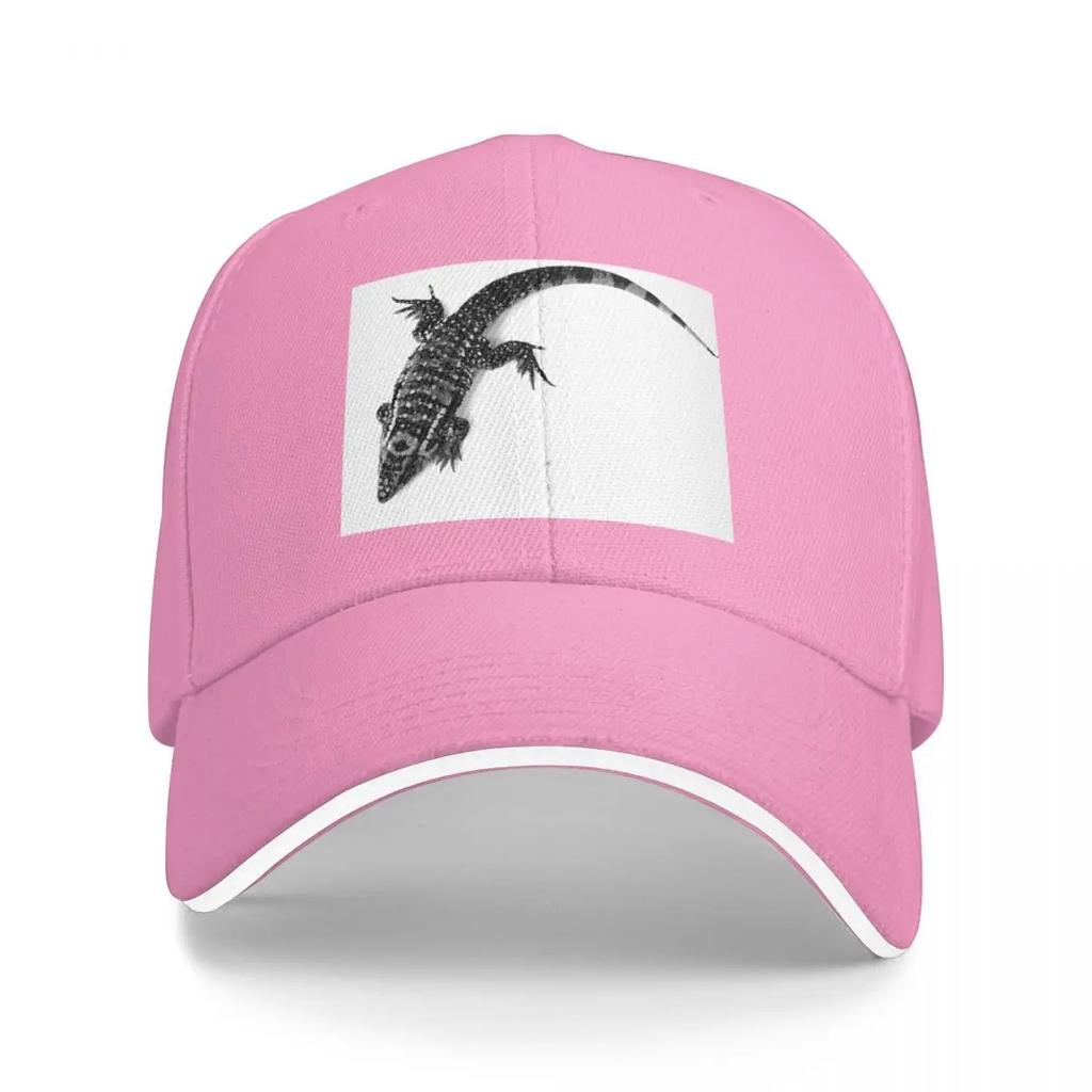 Black and White Tegu Lizard Baseball Cap Golf Hat Cosplay Military Cap Unisex FeUnisex Unisexs