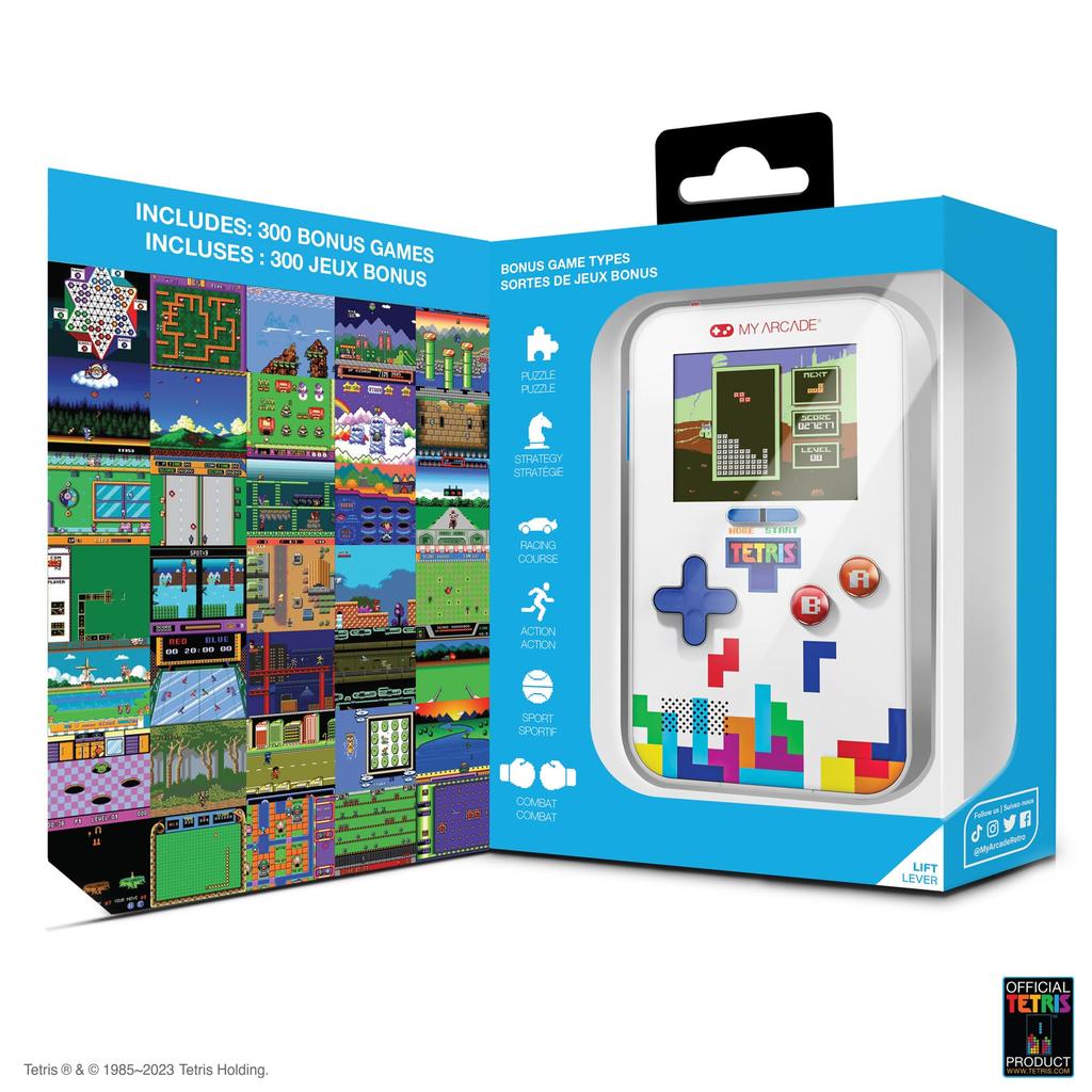 My Arcade An Officially Licensed Tetris Handheld Game Includes 300 Bonus Arcade Tetris Console. Games.