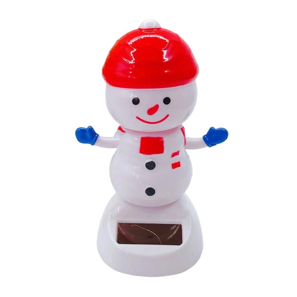 Car Ornament Creative Solar Swing Doll Shaking Santa Claus Gift Cartoon Christmas Gifts Car Decoration for Children